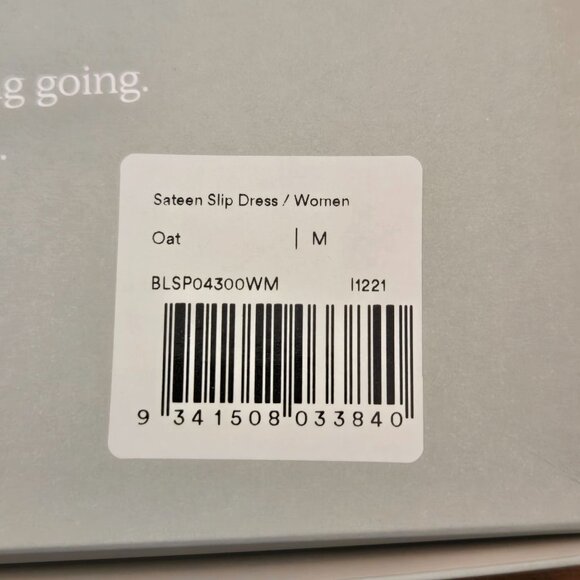 Ettitude Bamboo Sateen Slip Dress Oat Sustainable Quiet Luxury Minimalist NWT - Picture 8 of 10